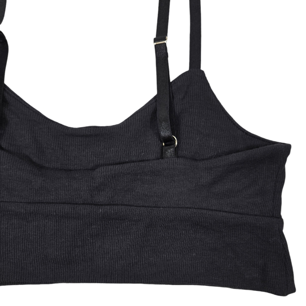 Athleta Well Rested Rib Sleep Black Bra - Picture 7 of 15